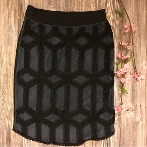 Boho suede patchwork h&m mini skirt